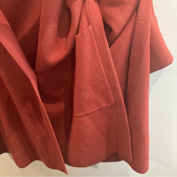 MARLA WYNNE O/S Cotton Blend Oversized Pockets Buttoned Poncho Cardigan NEW - Picture 5 of 11